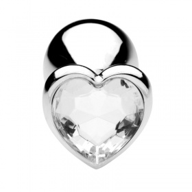 Plug anale heart jewel plug (small) clear