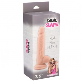 Fallo realistico real safe rod slim flesh 7.5\\\"