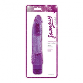 VIBRATORE JAMMY JELLY SPANGLY GLITTER PURPLE