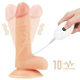 Lovetoy vibrating easy strapon set realistic 7.0