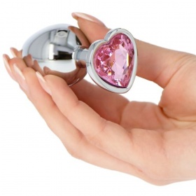 Plug anale heart jewel plug (medium) pink