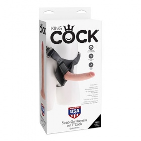 FALLO REALISTICO STRAP ON KING COCK HARNESS W/7 COCK