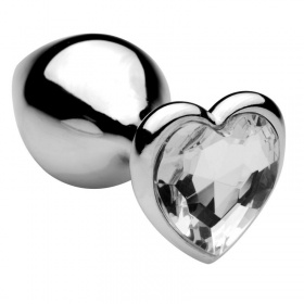 Plug anale heart jewel plug (small) clear