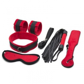 Velvet touch bondage kit red