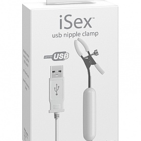 STIMOLATORI SENO VIBRANTI ISEX USB NIPPLE CLAMP