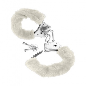 MANETTE DI PELUCHE BIANCO FETISH FANTASY SERIES BEGINNER'S FURRY CUFFS