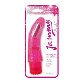 VIBRATORE JAMMY JELLY TRENDY GLITTER PINK