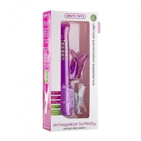 VIBRATORE RABBIT BUTTERFLY PURPLE