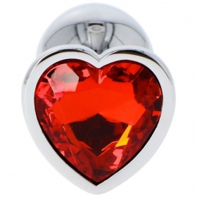 Plug heart red small