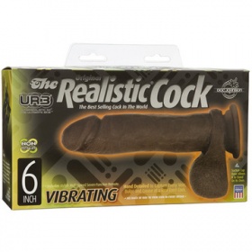 VIBRATORE REALISTICO THE VIBRO REALISTIC COCK 6 BLACK