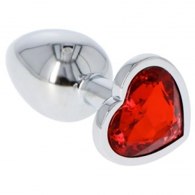 Plug heart red small