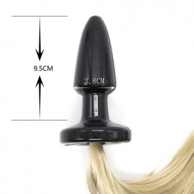 PLUG ANALE LONG HORSE TAIL BLONDE