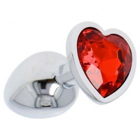 Plug heart red small