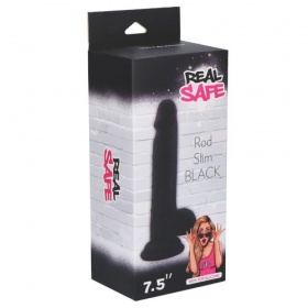 Fallo realistico real safe rod slim black 7.5"