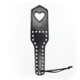 Sculacciatore heart paddle black